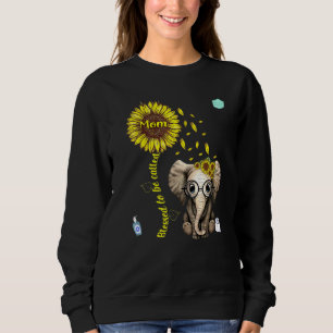Blessed heet mam Sunflower Elephant Graphi Trui