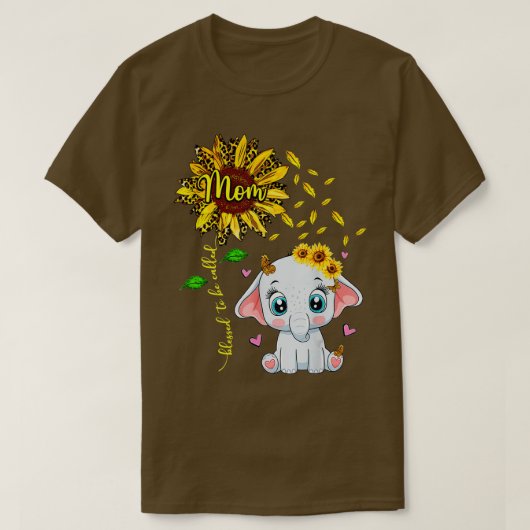 Blessed heet mam zonnebloempant t-shirt (Design voorkant)