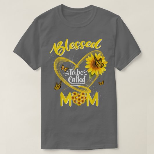 Blessed heet mama Cute Sunflower Moeder D T-shirt (Design voorkant)