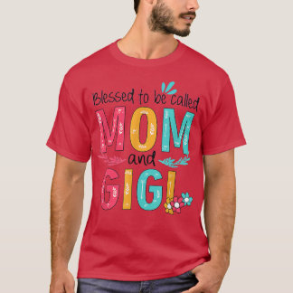 Blessed heet mama en Gigi Floral Grandma M T-shirt