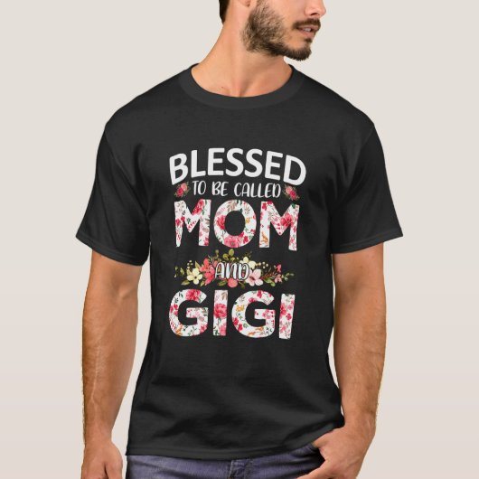Blessed heet mama en Gigi Vrouwen D T-shirt (Voorkant)