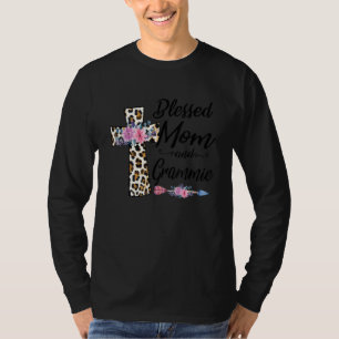 Blessed heet mama en Grammie Funny Grandma T-shirt