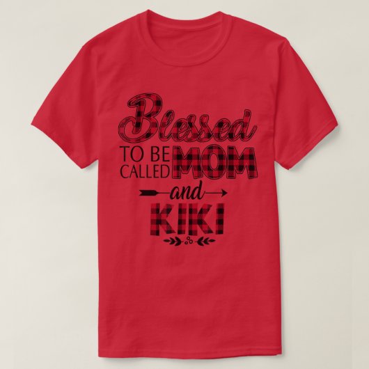 Blessed heet mama en Kiki Caro T T-shirt (Design voorkant)