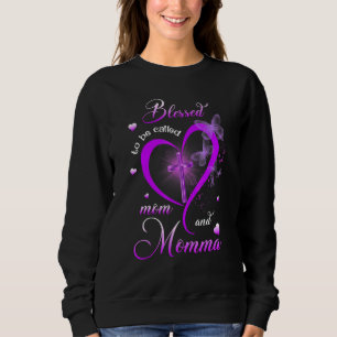 Blessed heet mama en mama Moederdag Trui