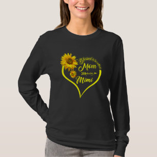 Blessed heet mama en Mimi Moederdag Sun T-shirt