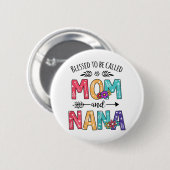 Blessed heet mama en Nana Ronde Button 5,7 Cm (Voorkant /achterkant)