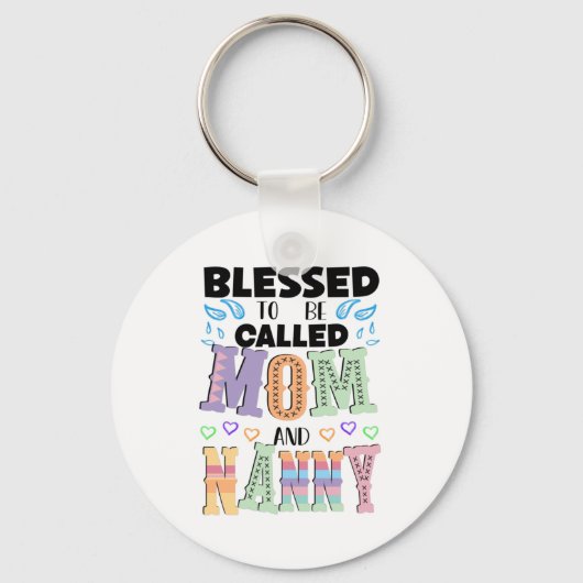 Blessed heet mama en Nanny Sleutelhanger (Voorkant)