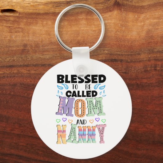 Blessed heet mama en Nanny Sleutelhanger (Voorkant)