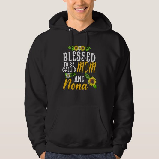 Blessed heet mama en nona Thanksgiving Chr Hoodie (Voorkant)