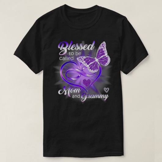 Blessed heet mama en oma Baby Sho T-shirt (Design voorkant)