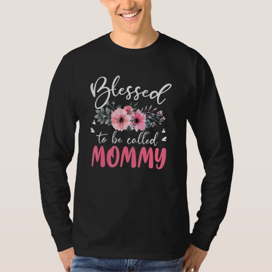 Blessed heet mama Floral Tie Dye mammie Moth T-shirt (Voorkant)