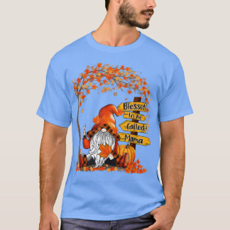 Blessed heet mama Gnome Herfst najaar Bedankt T-shirt