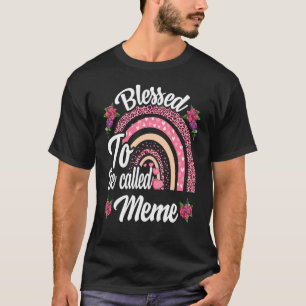 Blessed heet mememenregenboog voor moeders t-shirt