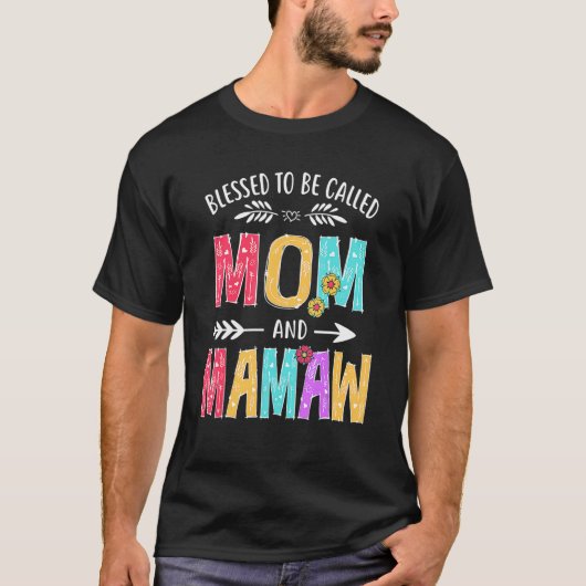 Blessed heet moeder en moeder oma t-shirt (Voorkant)
