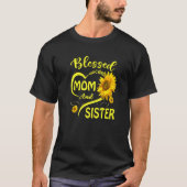 Blessed heet moeder en zuster Sunflower Moth T-shirt (Voorkant)