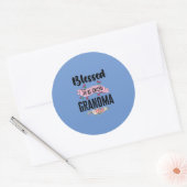 Blessed heet oma ronde sticker (Envelop)