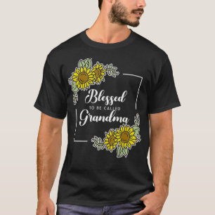 Blessed heet oma Sunflower Mama Mo T-shirt