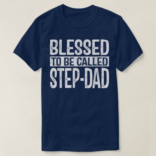 Blessed heet StepPap, Pap Birthday, vader T-shirt (Design voorkant)