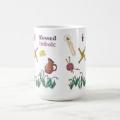 Blessed Imbolc Mug Pagan Seasonal Design  Koffiemok (Center)