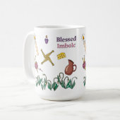 Blessed Imbolc Mug Pagan Seasonal Design  Koffiemok (Voorkant links)