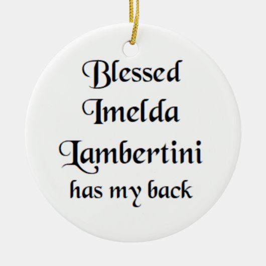 blessed imelda lambertini keramisch ornament (Voorkant)