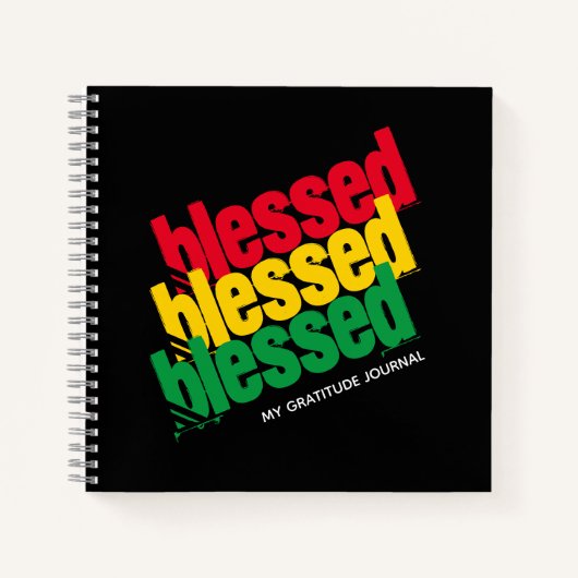 BLESSED in Jesus' Name Christelijk Gratitude Journ Notitieboek (Voorkant)