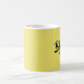 BLESSED IN JESUS' NAME Christelijk Scriptgeel Koffiemok (Center)