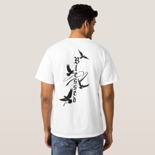 Blessed In the Hands of God T-Shirt (Achterkant volledig)