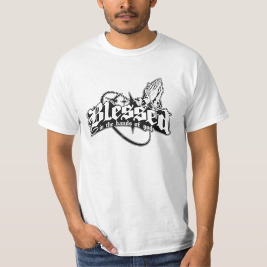 Blessed In the Hands of God T-Shirt (Voorkant)