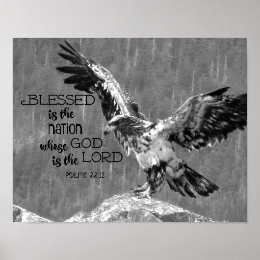 Blessed is de natie waarvan God de Heer is Poster (Voorkant)