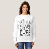 BLESSED IS DE SPINNENDE IN HART CAT T-SHIRTS (Voorkant volledig)