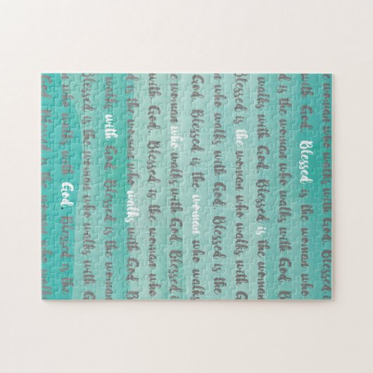 Blessed is de vrouw die bij God loopt Legpuzzel (Horizontaal)