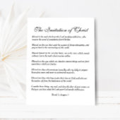 Blessed is de ziel die de Heer hoort Briefkaart