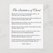 Blessed is de ziel die de Heer hoort Briefkaart (Voorkant)