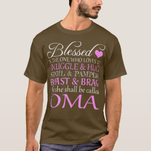 Blessed is degene die van snuggle houdt en Hug Sp T-shirt