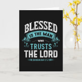 Blessed is het Man dat de heer Christelijk vertrou Kaart (Gele Bloem)
