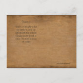 Blessed is hij die Wisdom een boom van het leven z Briefkaart (Achterkant)