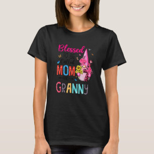 Blessed is mam en Granny Christan Gnomes T-shirt