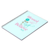 "Blessed is she" aquarela Notitieboek (Linkerzijde)