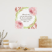 "Blessed is ze..." Poster met Rosie Wreath (Keuken)