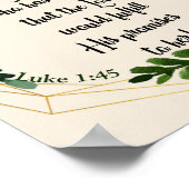 Blessed is zij die Christelijke naam geloofde Poster (Hoek)