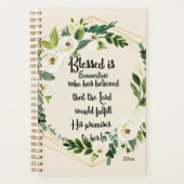 Blessed is zij die dacht dat naam 2022 Christelijk Planner (Voorkant)