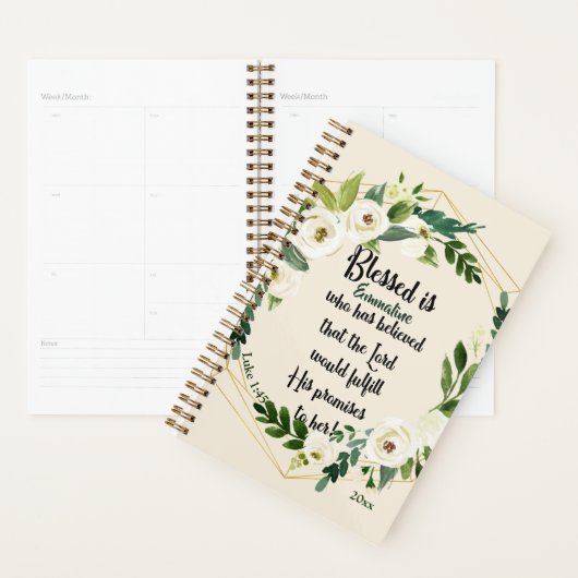 Blessed is zij die dacht dat naam 2022 Christelijk Planner (Display)