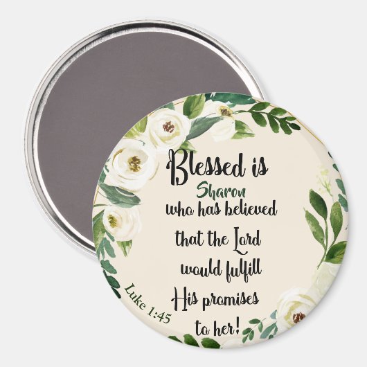 Blessed is zij die dacht dat naam Christelijk was Magneet (Voorkant / Achterkant)