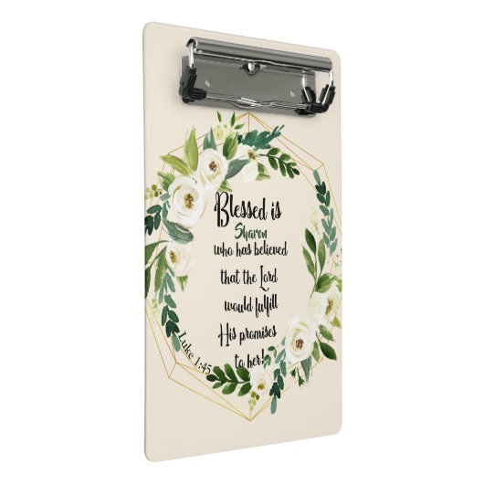 Blessed is zij die dacht dat naam Christelijk was Mini Klembord (Schuin)