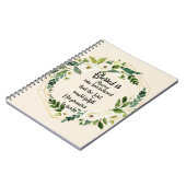 Blessed is zij die dacht dat naam Christelijk was Notitieboek (Linkerzijde)