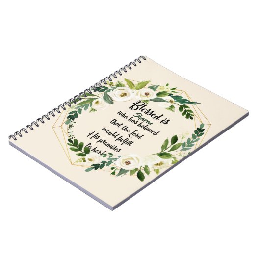 Blessed is zij die dacht dat naam Christelijk was Notitieboek (Linkerzijde)