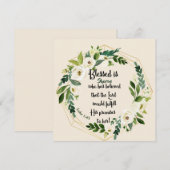 Blessed is zij die de Christelijke kaart geloofde (Voorkant / Achterkant)