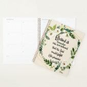 Blessed is zij die de naam Christelijk 2022 geloof Planner (Display)