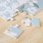 Blessed is zijn naam psalm 72:19 Christelijke vers Legpuzzel (Zijkant)